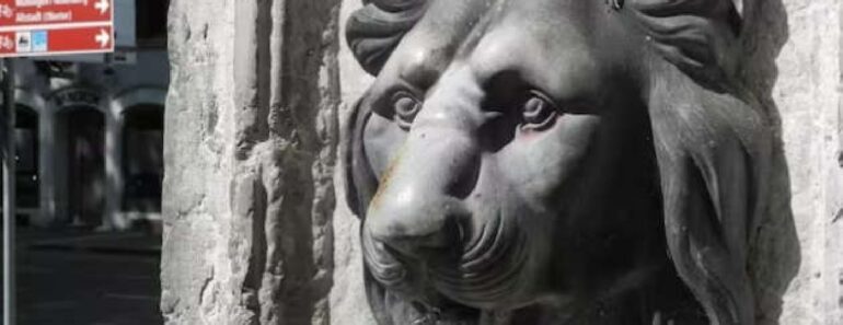 Theft of Lion Head from Winterthur Park Fountain Sparks Investigation