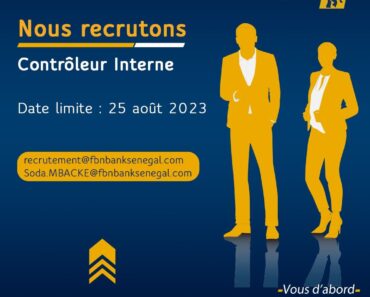 FBNBank Senegal is looking for an Internal Controller