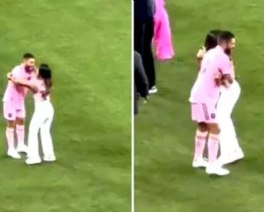 Antonela Roccuzzo Confuses Jordi Alba With Messi And Is About To Kiss Him Almost-Video