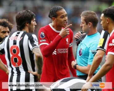 Van Dijk Has Taken His First Red Card With The Reds!  (video)