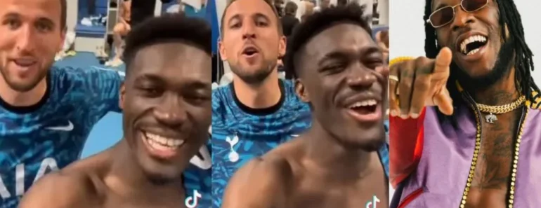 Nigeria to the world Reactions as footballer Harry Kane his teammates jump on Burnaboy hit song Last Last following victory over Marseille Video.webp