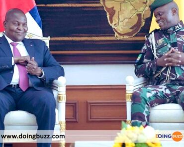 The President of the Central African Republic Meets the President of the Transition