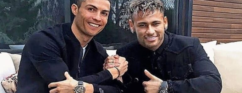 Ronaldo et NeymarUn drole de duel entre deux stars enflamme toile