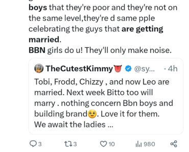 Phyna questions her female colleagues as they remain single while the men get married