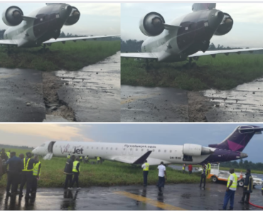 Aircraft skids off runway at Port Harcourt Airport